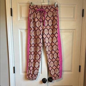 Daily Practice Anthropologie Patterned Jogger Sweatpants Pink Floral